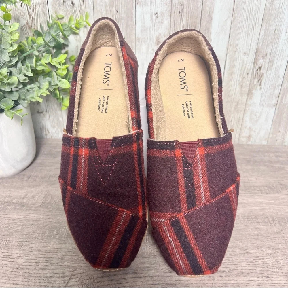 Plaid Tom’s Shoes